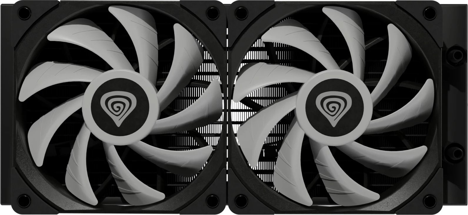 Kasë ftohëse me ujë GENESIS NLG-2319 për procesor, 2 ventilatorë, RGB, e zezë