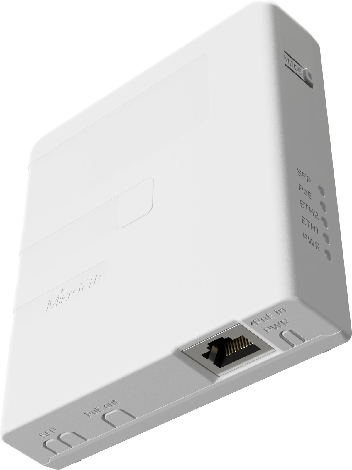 PoE injector MikroTik GPEN me SFP, Gigabit Ethernet, 10,100,1000 Mbit/s, Bardhë