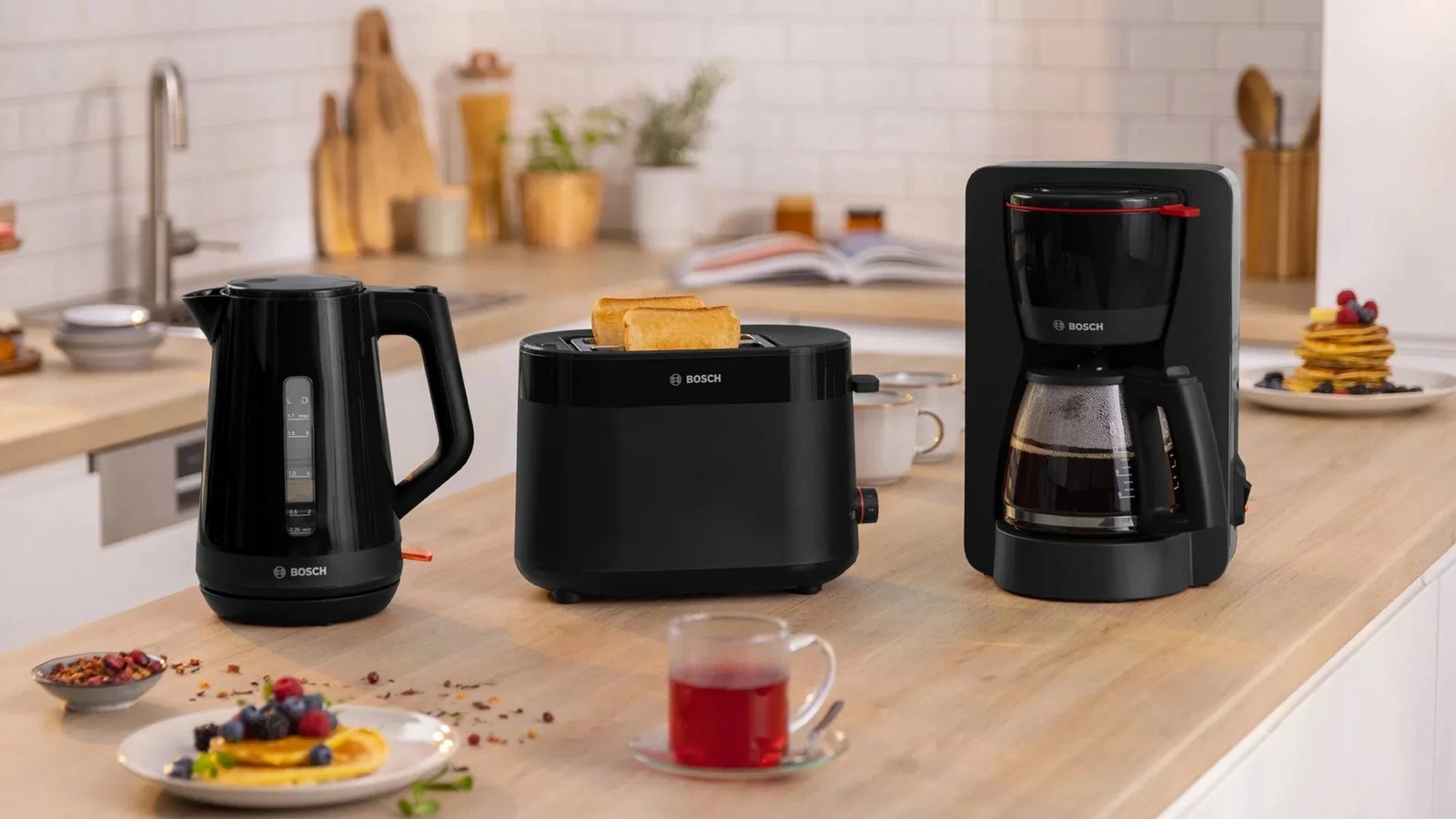 Çajnik elektrik Bosch TWK1M123, 1.7 L, 2400 W, Zi