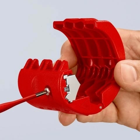 Prerës kabllosh Knipex BiX, plastikë/çelik inox, 5 cm, kuq