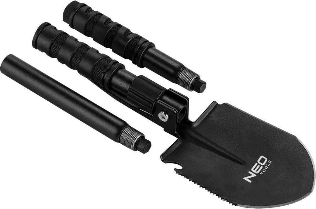 Lopatë kampingu NEO TOOLS TOP-63-122, e palosshme, e zezë