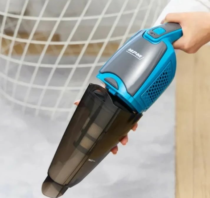 Fshesë elektrike vertikale MPM MOD-38/N, pa kabllo, e zezë/blu
