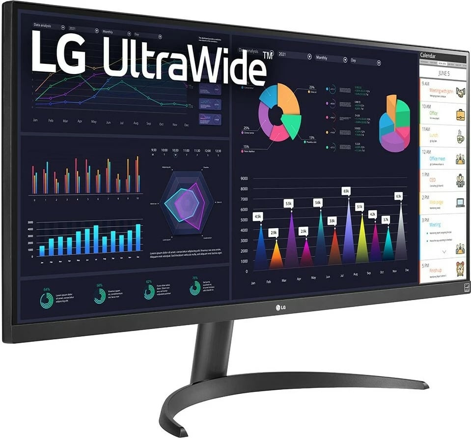 Monitor LG 34WQ500-B, 34", UltraWide Full HD, i zi