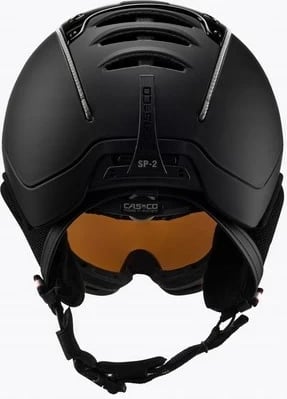Helmetë ski CASCO SP-2 Carbonic Visor, M, e zezë