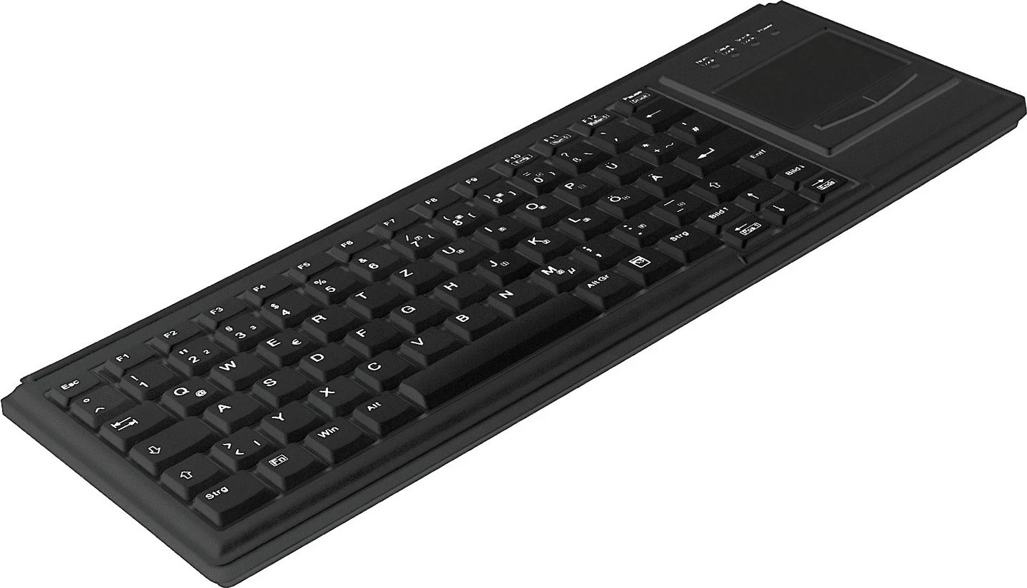 Tastierë Cherry AK-4400-G me touchpad, PS/2, QWERTZ, e zezë