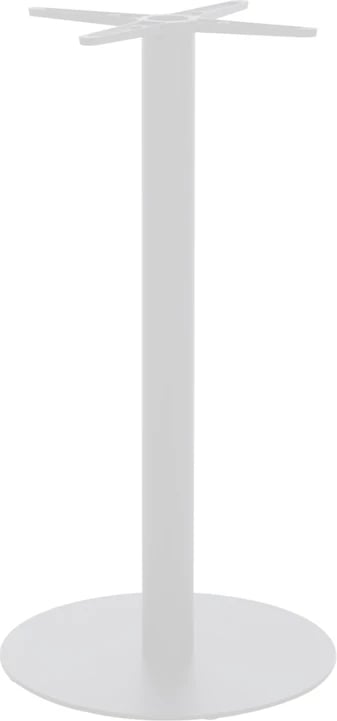 Bazë tavoline për bar, metalike, ngjyrë bardhë-e zezë, D40x108cm