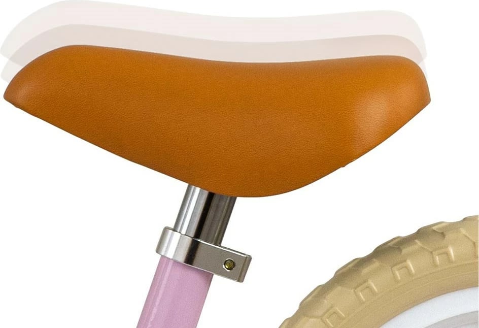 Bicikletë balancuese, Milly Mally, Timmy, 12" rrota EVA, ulëse e rregullueshme, 2-5 vjeç, rozë