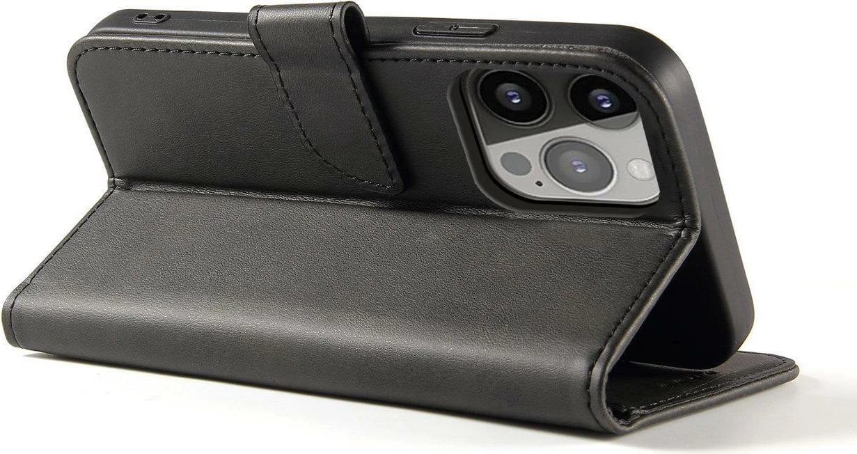 Mbështjellës magnetik për celular Hurtel Magnet Case për Samsung Galaxy S24 Plus, me kapak dhe portofol, i zi