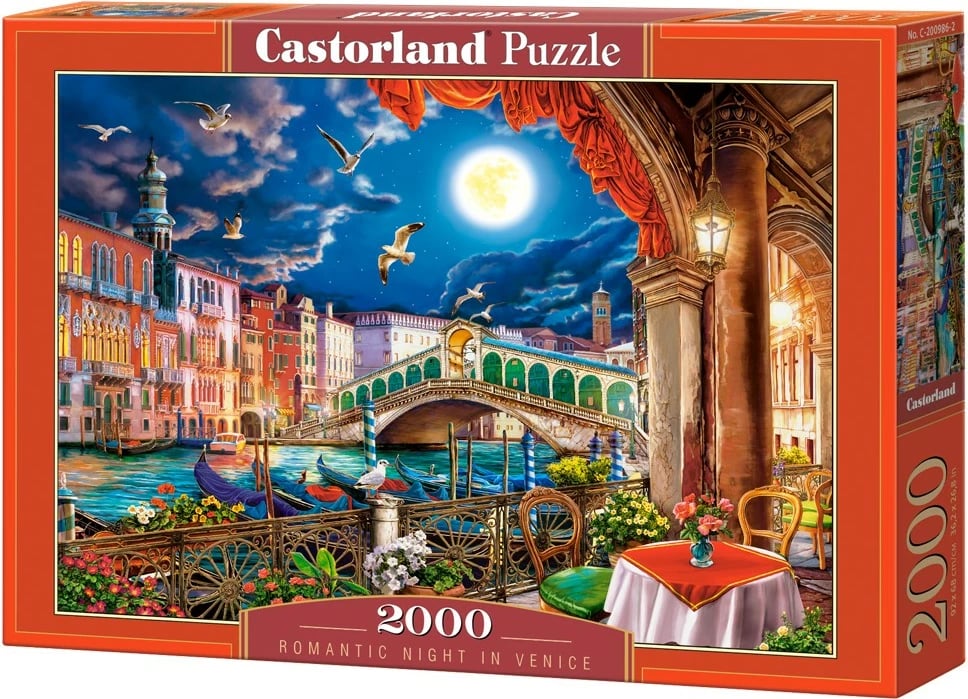 Puzzle Castor Romantic Night in Venice 2000 pjesë