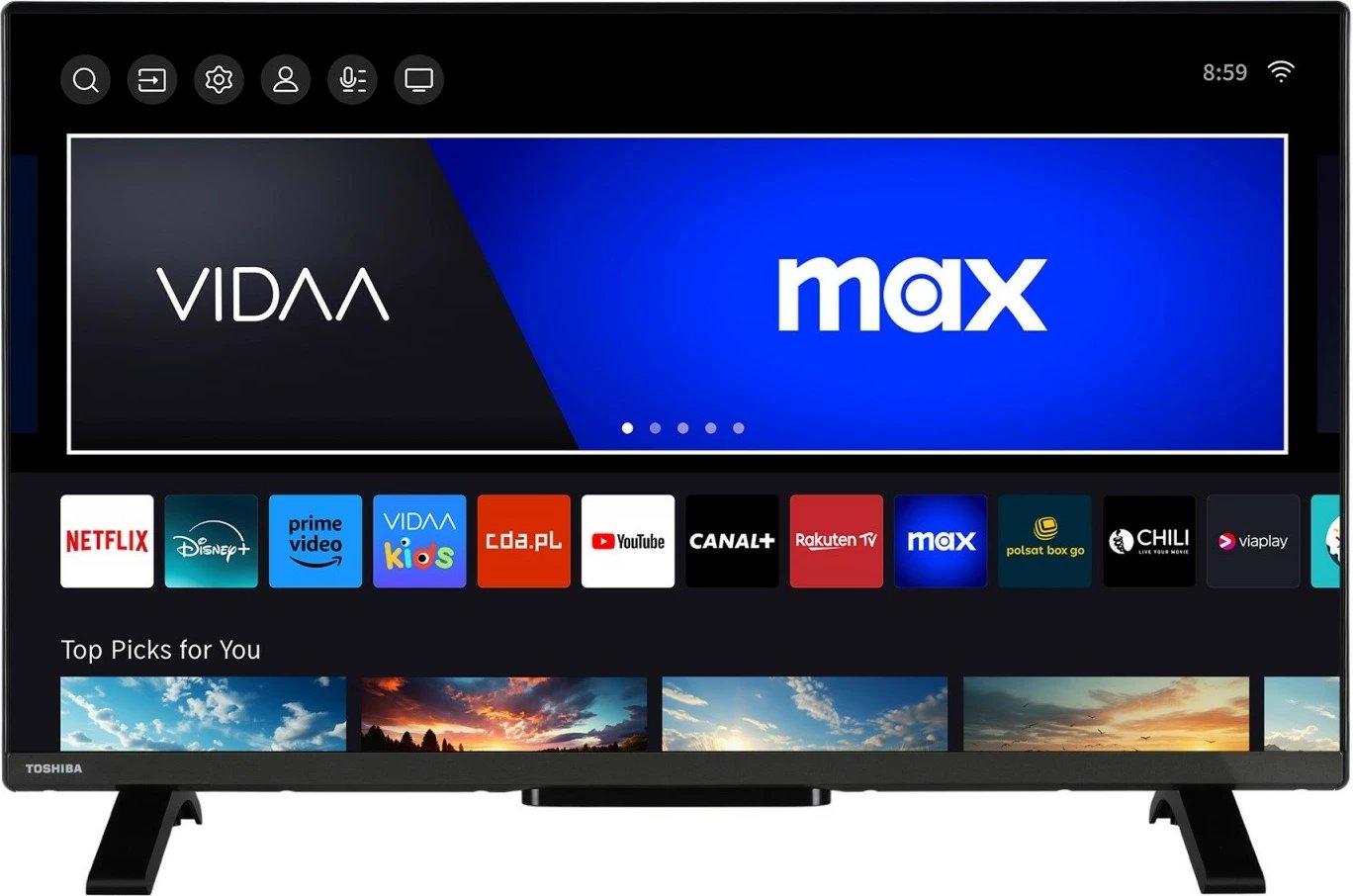 Televizor Toshiba QLED 32QV2F63DG, 32", Full HD, Smart TV, HDR10