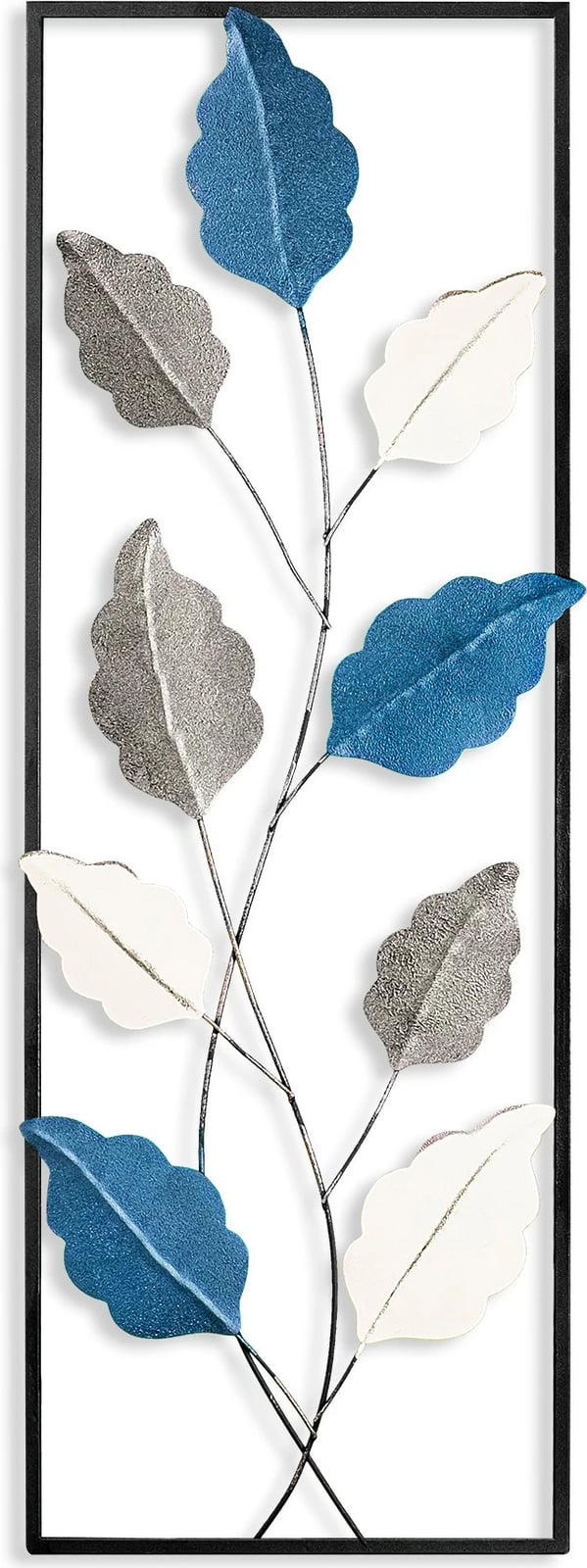 Aksesor dekorativ metalik për mur, Wallity Fagus 2, shumëngjyrësh, 32x90cm