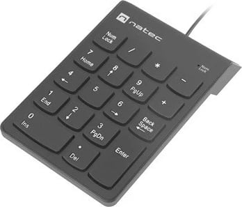 Tastierë numerike Natec Goby 2, me kabllo USB, Zezë