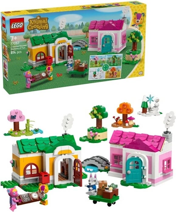 Set LEGO Animal Crossing 77057 Creative Houses, 814 pjesë