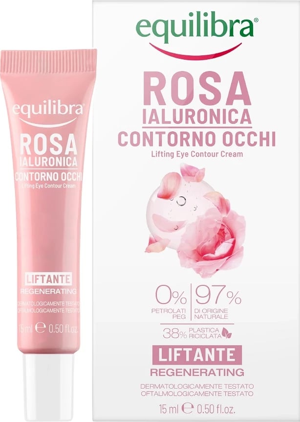 Krem për konturin e syve për femra Equilibra Rosa Lifting Eye Contour Cream 15ml