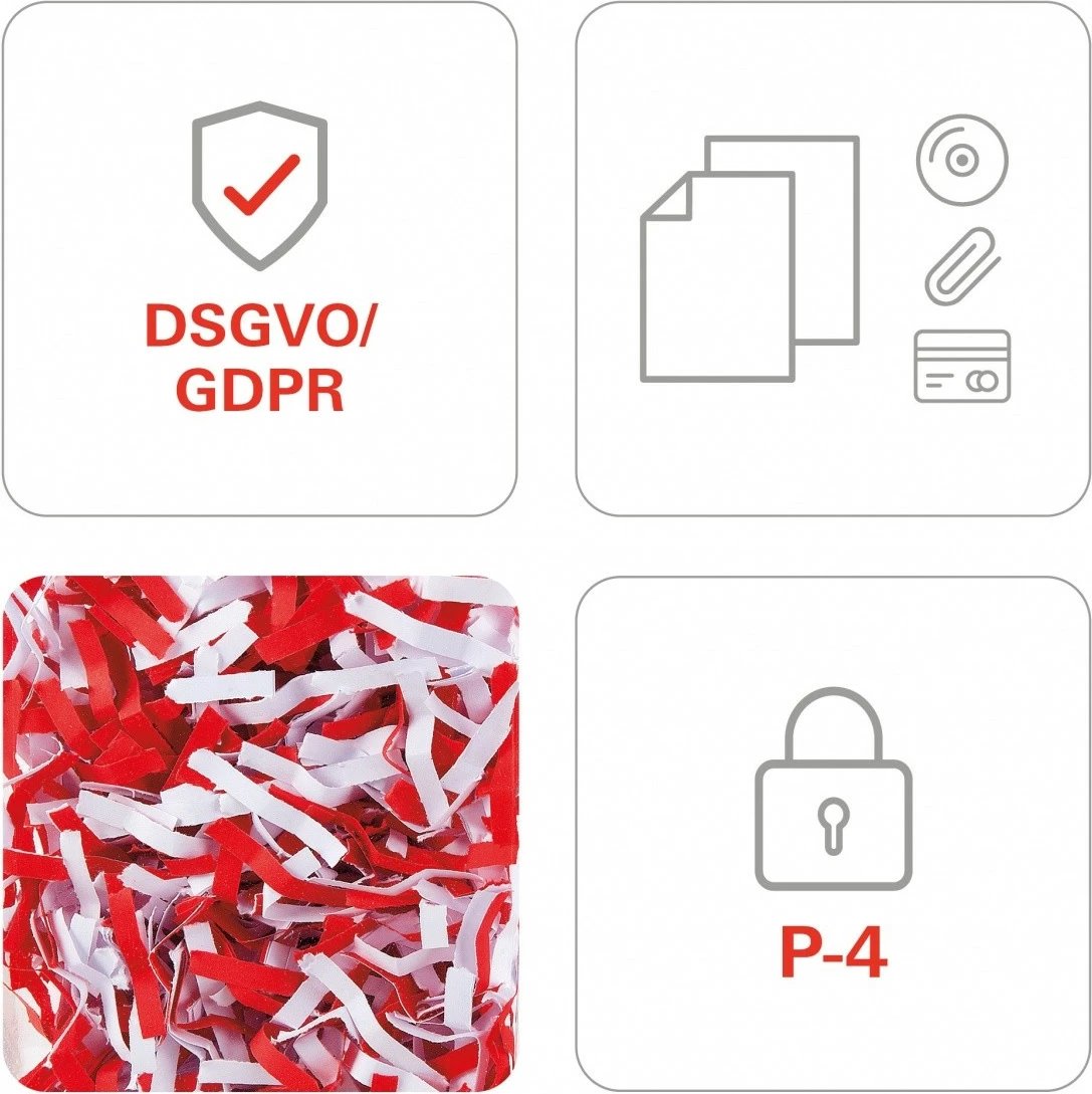 Makine shkatërruese dokumentesh HSM Shredstar X5, 18L, cross-cut 4x30mm, e bardhë
