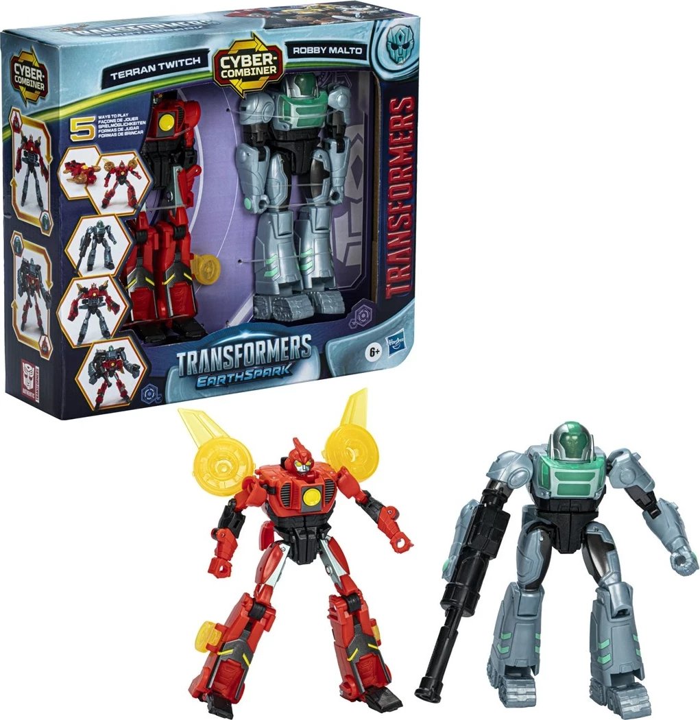 Lodra Transformers EarthSpark Cyber-Combiner 1, Hasbro, Multikolor