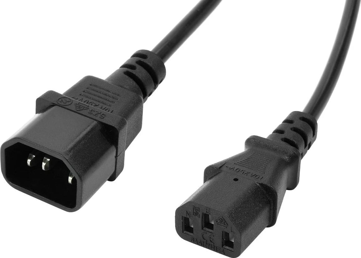 Kabllo zgjatëse Accura C13 - C14 VDE, 5.0m, e zezë
