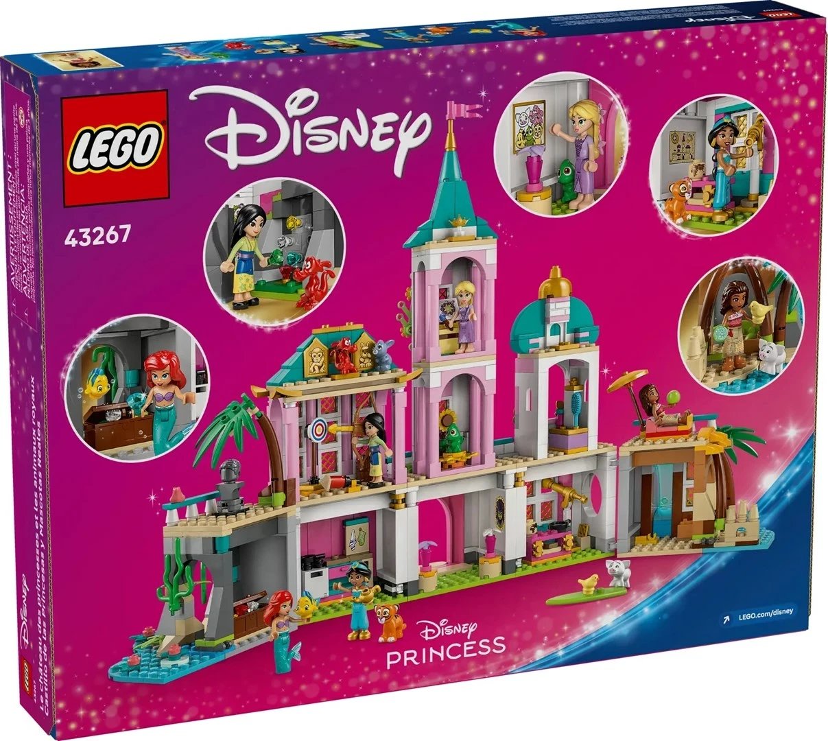 Set LEGO Disney Princesha, 43267, Kështjella dhe Kafshët Mbretërore, 787 pjesë