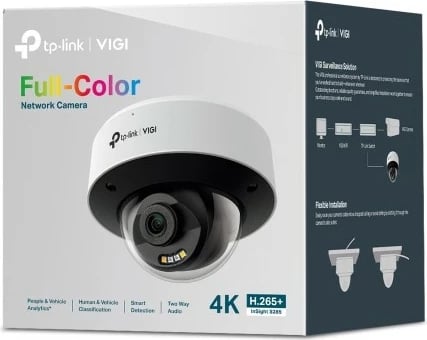 Kamerë sigurie IP TP-Link InSight S285, 8MP, Full-Color, Outdoor, Wired, 107m, 120dB, për tavan