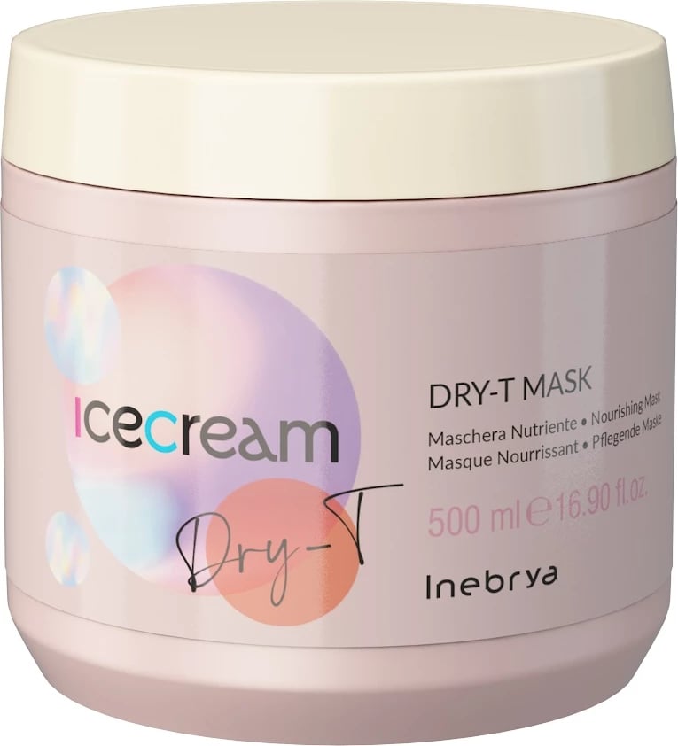 Maskë për flokë Inebrya Ice Cream Dry-T për femra 500ml