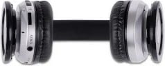 Kufje stereo Rebeltec CRISTAL BLACK me mikrofon, Bluetooth, të zeza