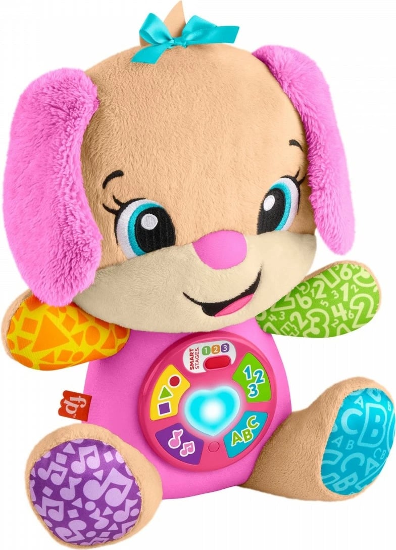 Lodër edukative interaktive Fisher Price Laugh & Learn Sister Puppy, shumëngjyrëshe