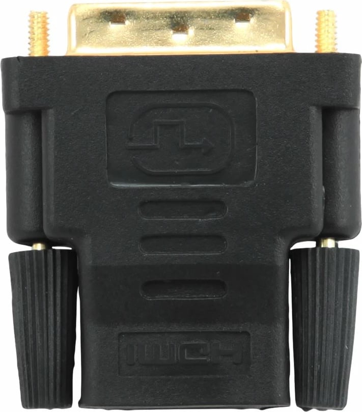 Adapter HDMI në DVI Gembird A-HDMI-DVI-2, femër HDMI, mashkull DVI, i artë