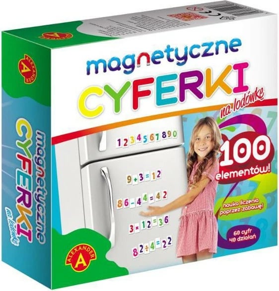 Numra magnetikë Alexander 1132, set 100 copë, shumëngjyrëshe