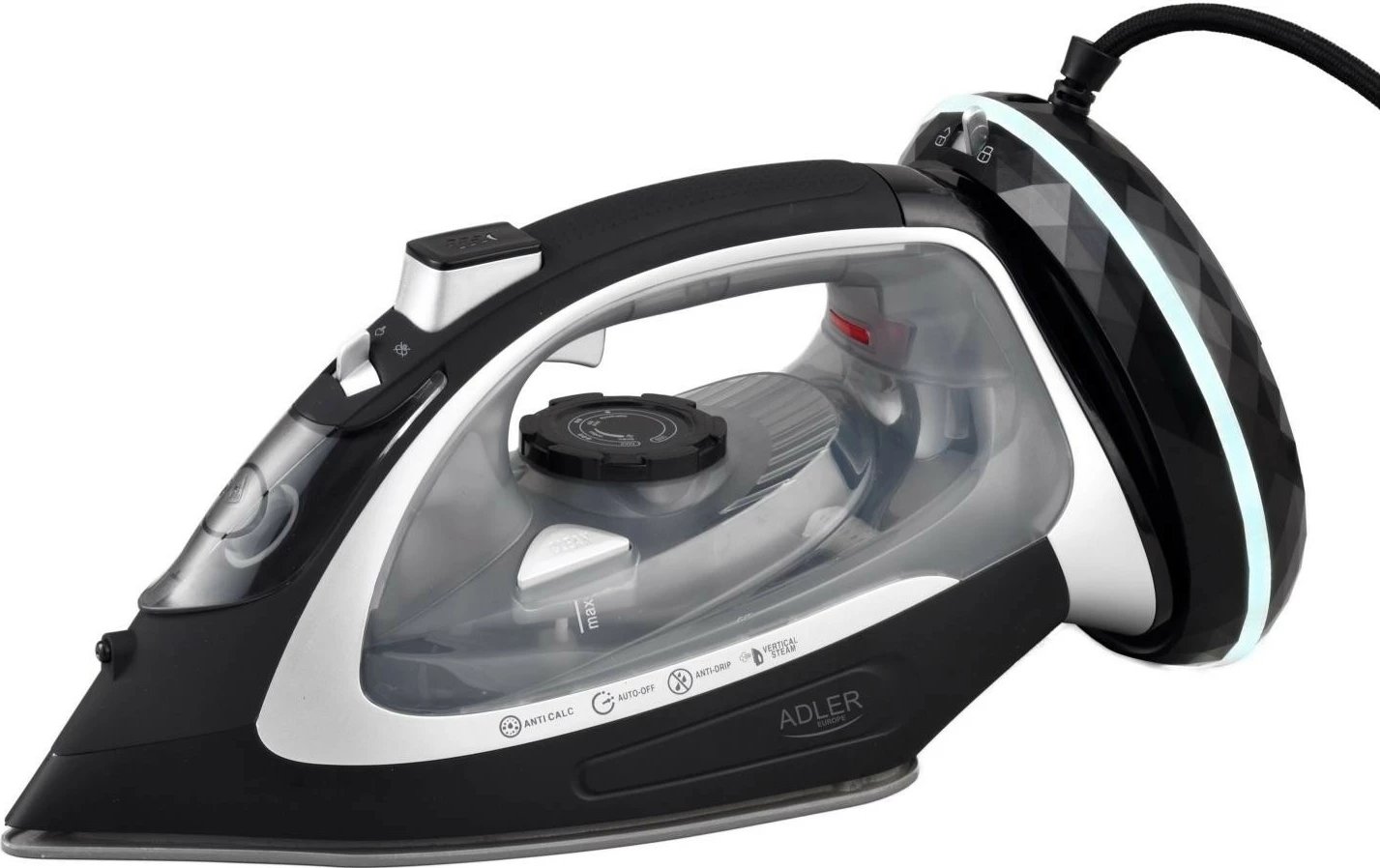 Hekur Adler AD 5043, 2800W, pa kabllo, zi-gri