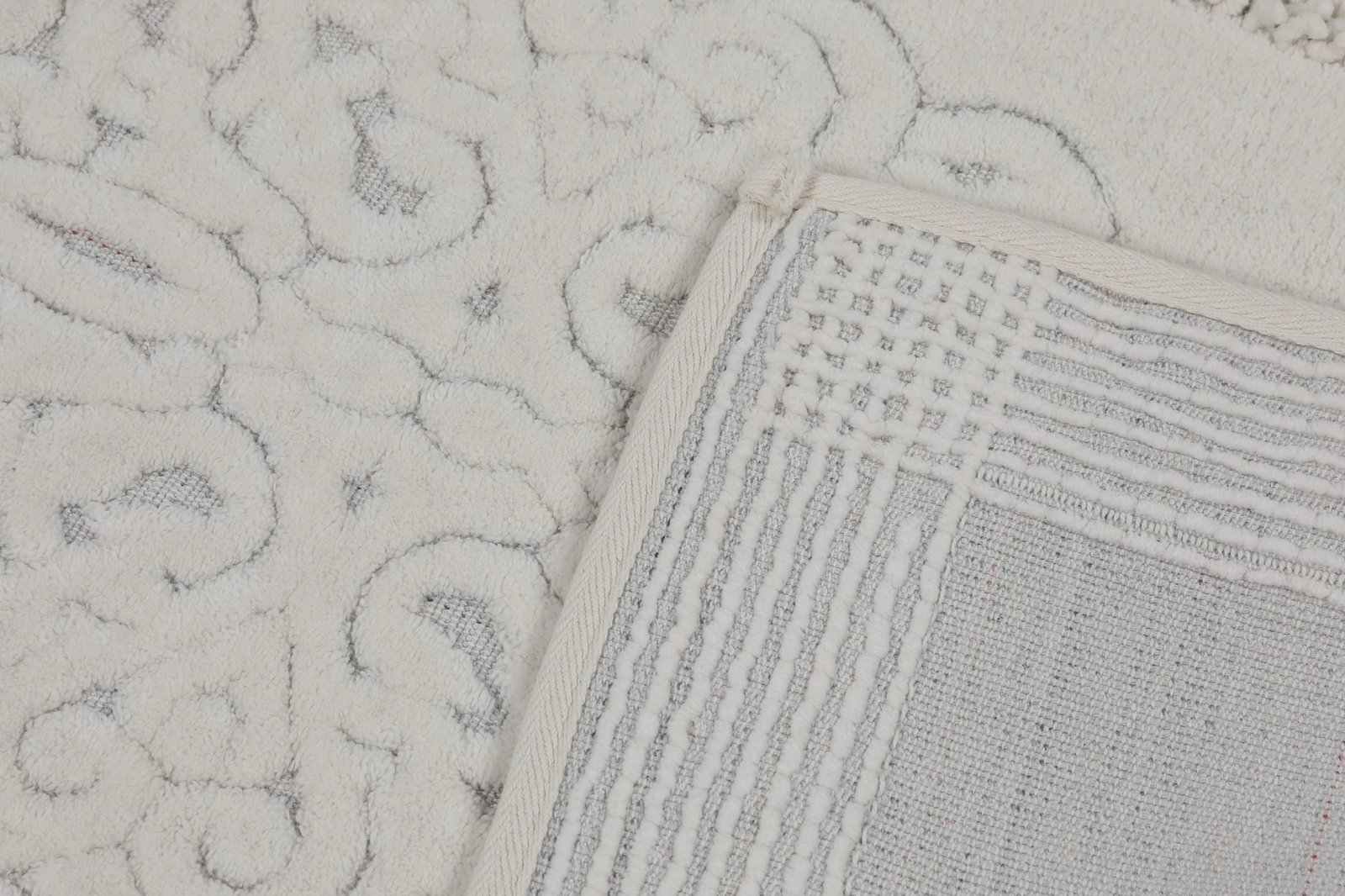 Set tapetash për banjo (2 copë), Mijölnir, Piante, ecru