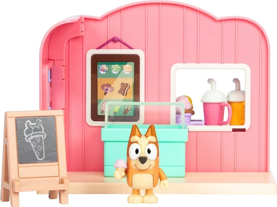 Set lodrash Bluey mini Ice Cream Parlour me figurë Bingo