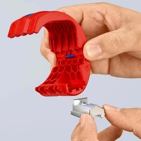 Prerës kabllosh Knipex BiX, plastikë/çelik inox, 5 cm, kuq