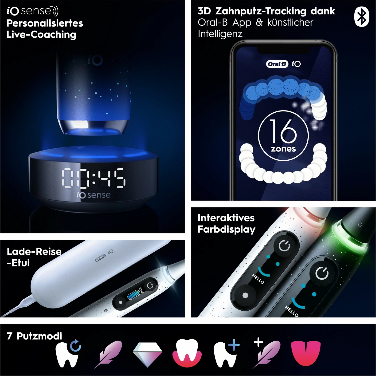 Furçë dhëmbësh elektrike Oral-B iO Series 10, për të rritur, e bardhë