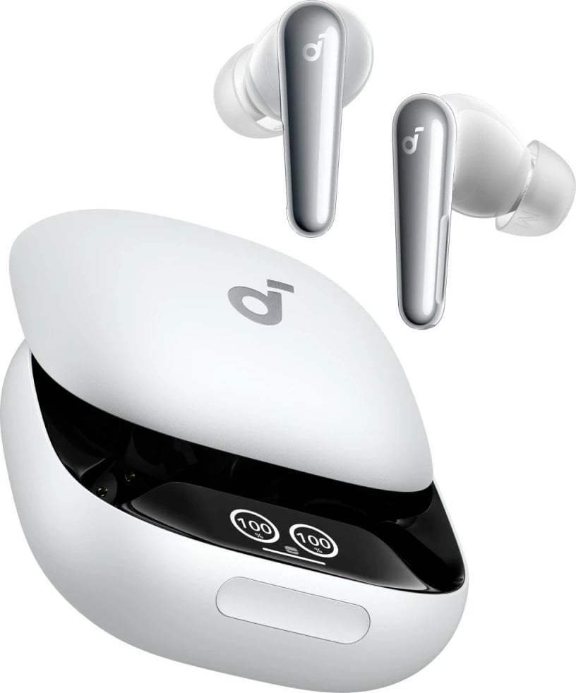Kufje wireless Anker Soundcore Liberty 4 PRO, Bluetooth, ANC, të bardha