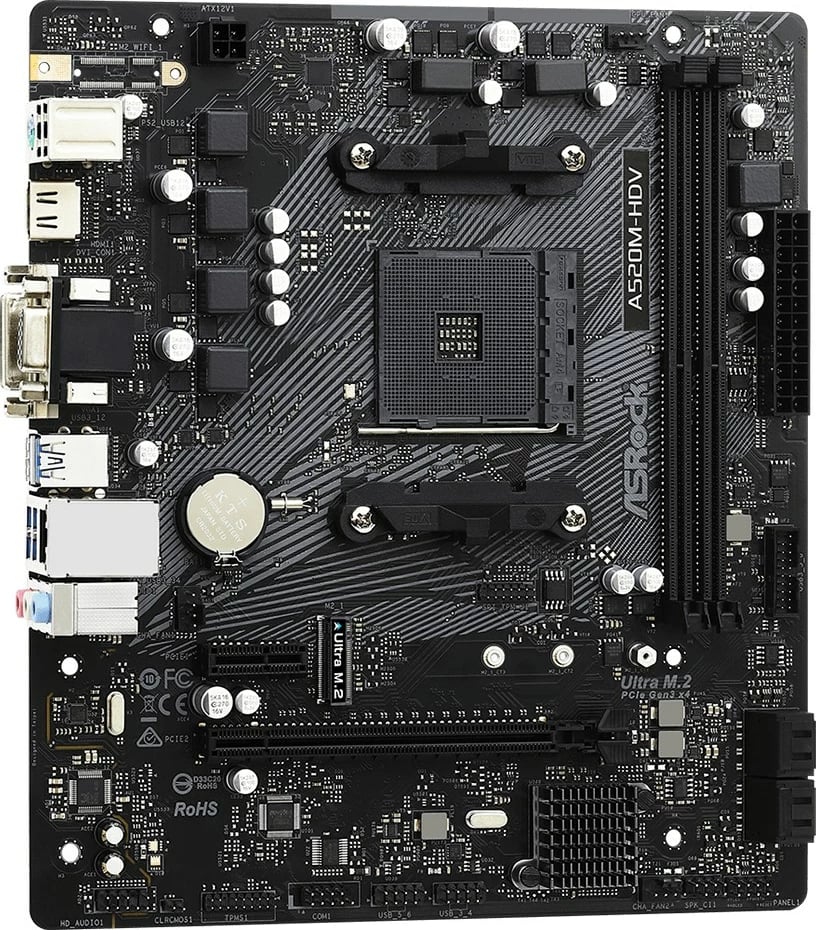 Pllakë amë Asrock A520M-HDV Socket AM4 micro  ATX