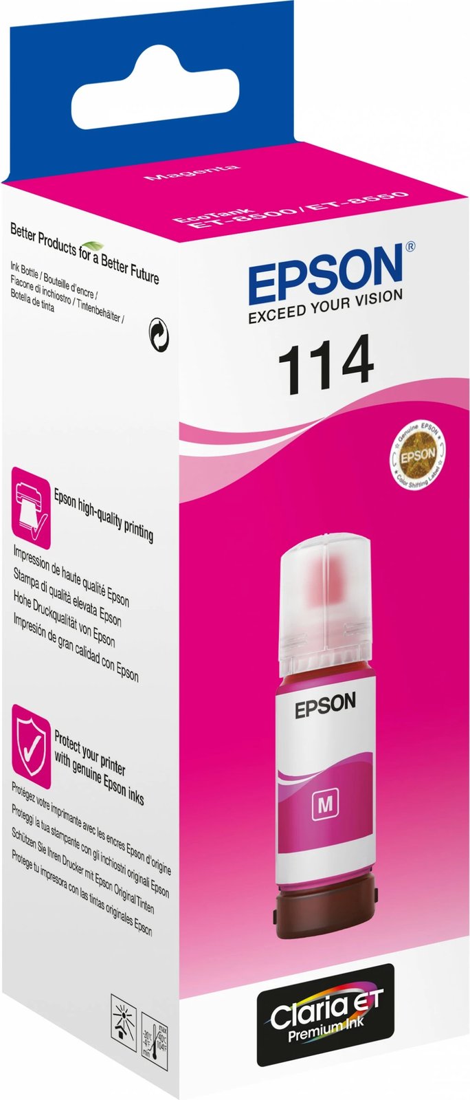 Toner Epson 114 EcoTank, Standard Yield, Magenta, 70 ml
