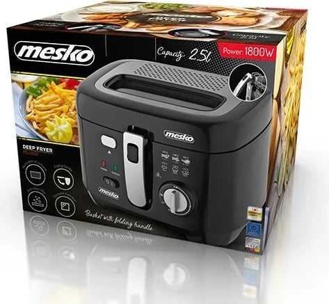 Fritezë Adler MS 4908, 2.5 L, 1800 W, Gri