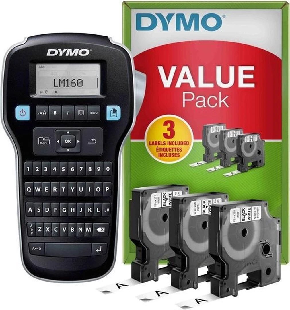 Printer i etiketave DYMO LabelManager LM160 laber printe, Wi-Fi, e zezë Printer i etiketave DYMO LabelManager LM160 laber printe, Wi-Fi, e zezë