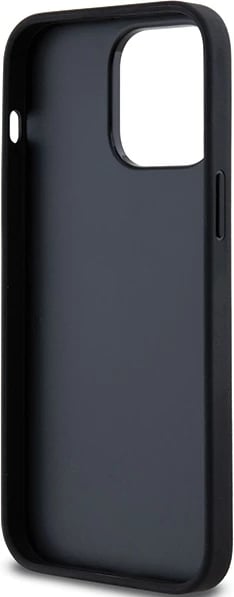 Mbështjellës DKNY Mono Stripe & Metal Logo për iPhone 14 Pro, e zezë