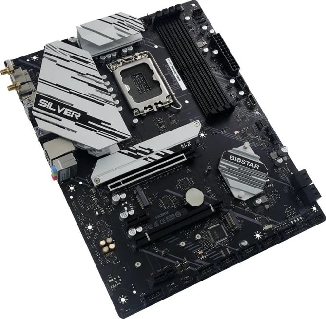 Pllakë amë Biostar B760A-SILVER, Intel, LGA 1700, DDR5, micro ATX
