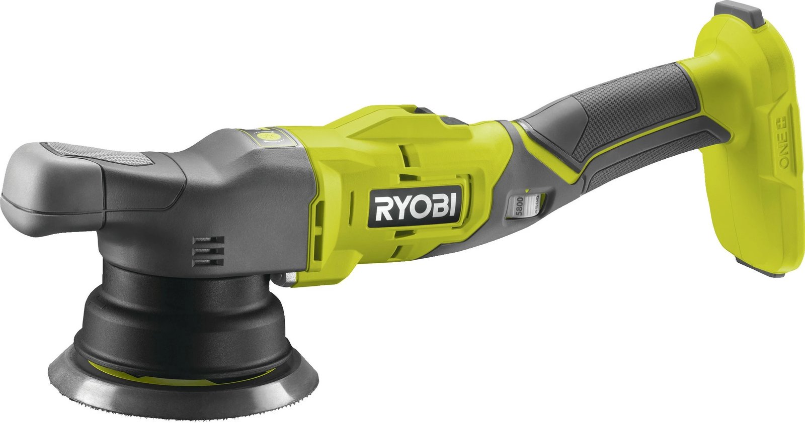 Makinë poliruese Ryobi R18P-0, me bateri, shpejtësi e rregullueshme, 1.8 kg, zi/gjelbër