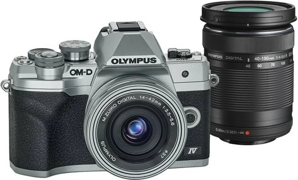 Aparat fotografik Olympus OM-D E-M10 Mark IV me lente 14-150mm, argjend