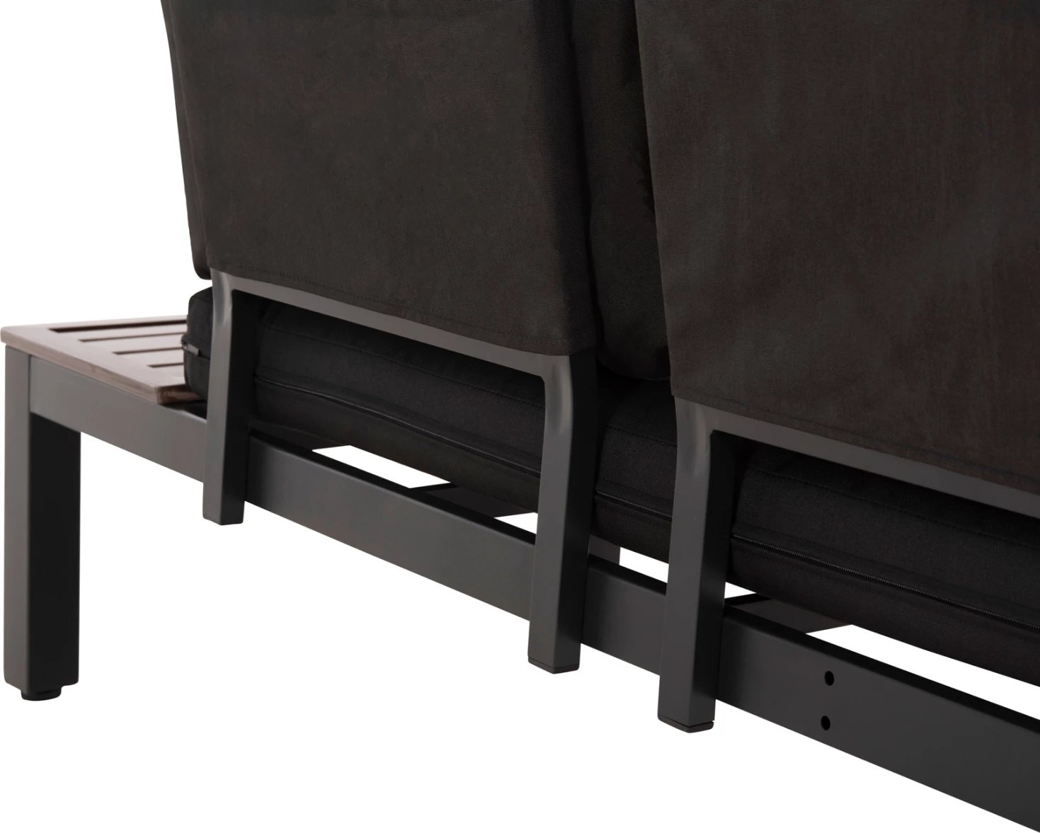 Set salloni për jashtë DEX 3 pjesë, alumini, FH6090, ngjyrë antracit & jastëkë kafe-zi