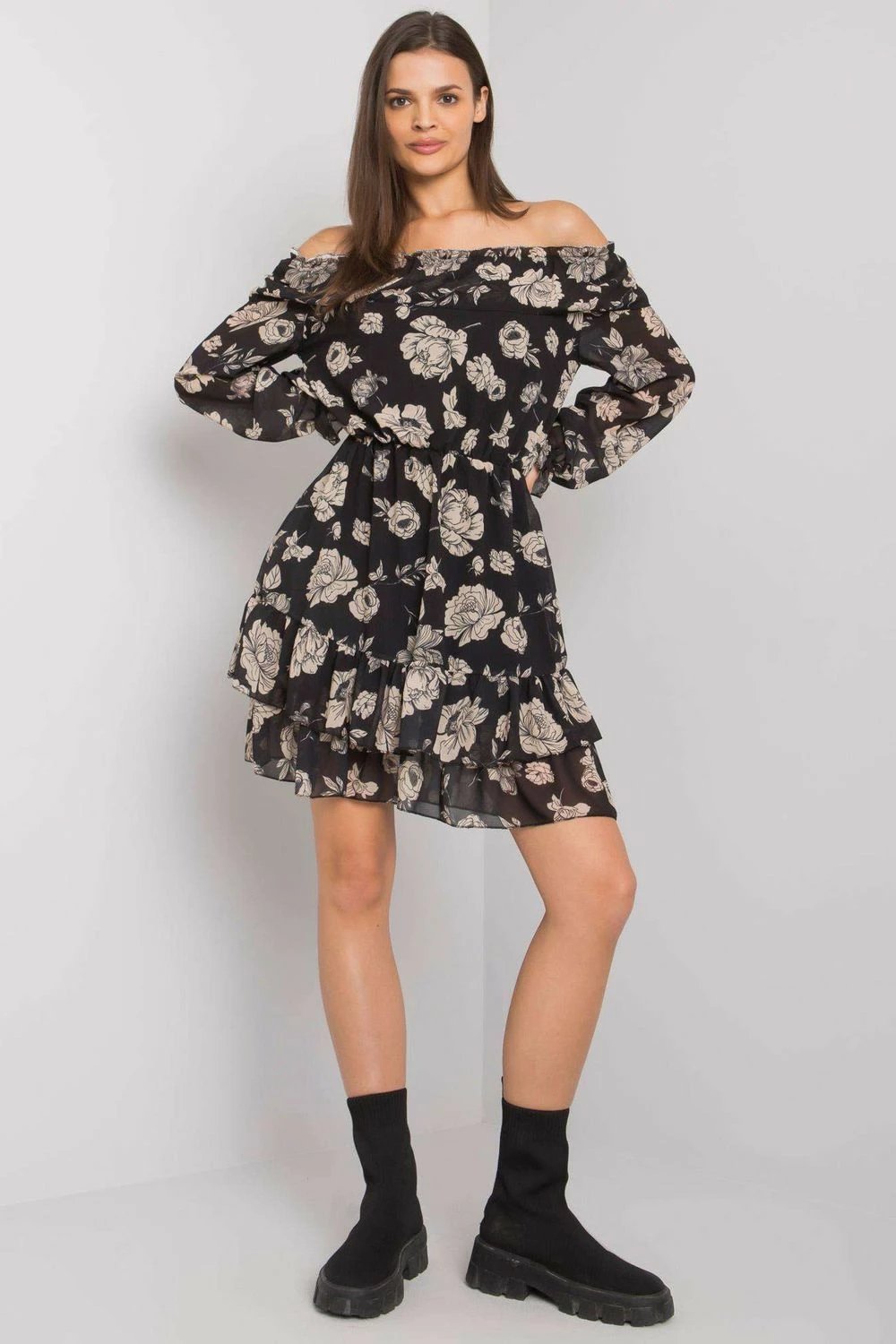 Fustan Italy Moda 169540, bezhë