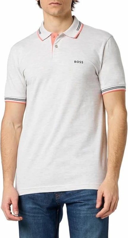 Maicë polo Boss për meshkuj, gri