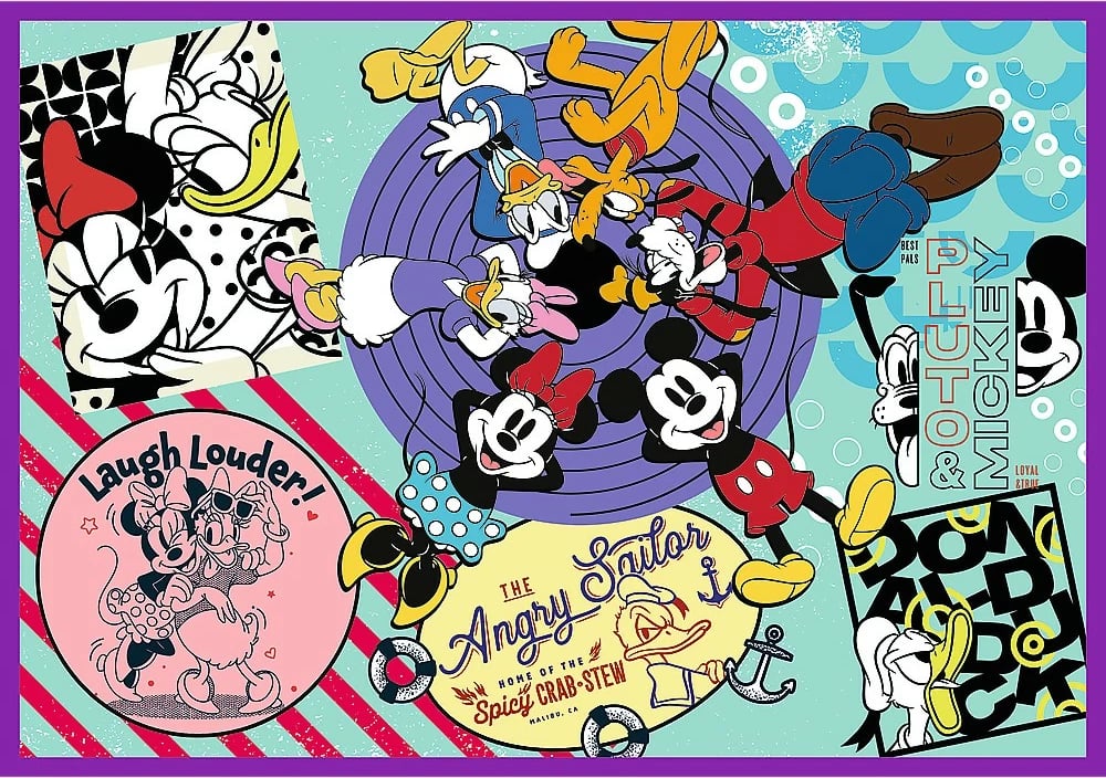 Puzzle për fëmijë Trefl Mickey Mouse & Friends 4x250 pjesë, karton Puzzle për fëmijë Trefl Mickey Mouse & Friends 4x250 pjesë, karton