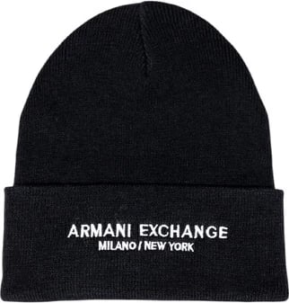 Kapelë Armani Exchange për meshkuj, e zezë