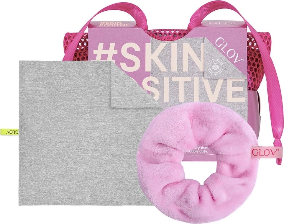 Set për fytyrë dhe flokë Glov Skin Positive për femra, 3 copë