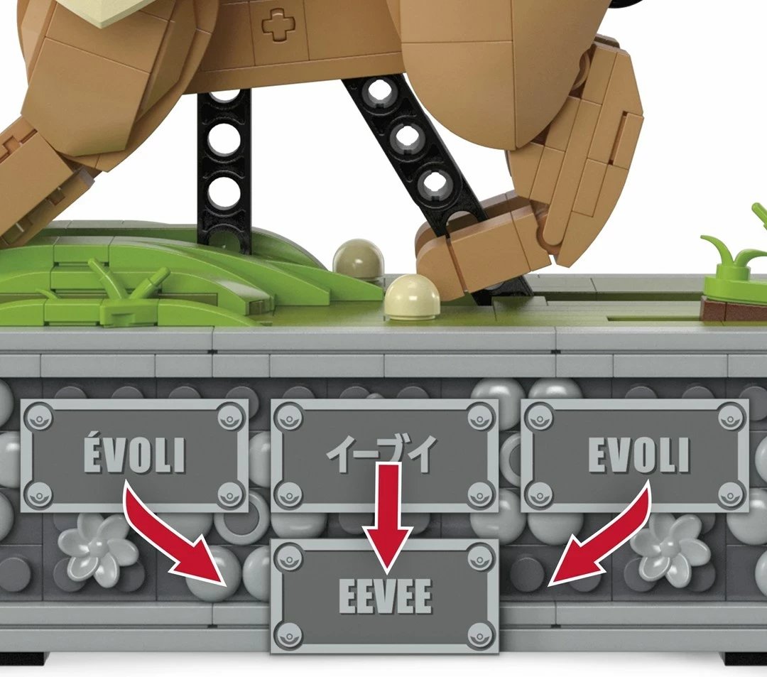 Set ndërtimi MEGA Pokémon Showcase Motion Eevee, Multikolor