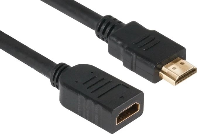 Kabllo HDMI zgjatues Club3D 5m, gold plated, e zezë